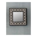 Oscar Stone Decor Oscar Stone Ahşap Çerçeveli Mozaik Doğaltaş Ayna 33 Cm X 33 Cm AYN-055