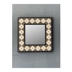 Oscar Stone Decor Oscar Stone Ahşap Çerçeveli Mozaik Doğaltaş Ayna 33 Cm X 33 Cm Ayn-056