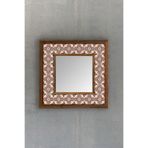Oscar Stone Decor Oscar Stone Ahşap Çerçeveli Mozaik Doğaltaş Ayna 33 Cm X 33 Cm Ayn-057