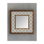 Oscar Stone Decor Oscar Stone Ahşap Çerçeveli Mozaik Doğaltaş Ayna 33 Cm X 33 Cm Ayn-059