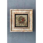 Oscar Stone Decor Osmanlı Tuğra Çerçeveli Taş Tablo 20x20 Cm-wall Decor CDD-40-1291