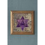 Oscar Stone Decor Shree Yantra Mandala -Masif Çerçeveli Taş Tablo-Duvar Dekoru- 28X28 Cm Prmt2020-1068