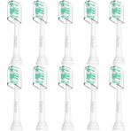 Osctor Philips Sonicare Plaka Kontrol ProtectiveClean C2 C3 C1 W G2 4100 5100 6100 Elektrikli Diş Fırçası HX9024, 10'lu Paket Sonic Elektrikli Diş Fırçası Fırça Başlıkları