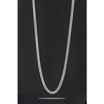 Ose Shop İtalyan tasarımı 925 ayar gümüş Erkek Yassı Zincir