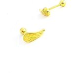 Ose Shop Melek Kanadı Figürlü 925ayar Gümüş Altın Tragus Kıkırdak Piercing