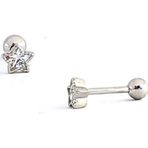 Ose Shop Pırlanta Parlaklığında Zirkon Taşlı 925ayar Gümüş Yıldız Figürlü Tragus Piercing