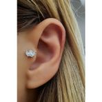 Ose Shop Taç Figürlü 925ayar Gümüş Tragus Kıkırdak Piercing
