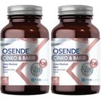 Osende Çinko Bakır 60 Kapsül (2 paketi)