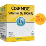 Osende D3 1000 Iu Damla 20 ml - 3 Adet (60 Ml) - Dezenfektan Hediyeli (%72 Alkol)