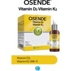 OSENDE D3K2 Damla 20 ml Vitamin D ve K2 MK-7 İçeren Yerli Üretim Takviye Edici Gıda