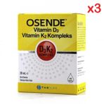 Osende Vitamin D3 K2 Kompleks 3x20 ml Damla