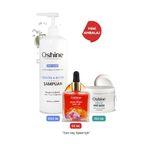 OSHİNE Keratin Bakım Serisi ( Tuzsuz Şampuan, Keratin Maskesi, Luxoil ) Keratine Hair Care Series, 1400 ml