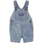 Oshkosh Erkek Bebek Şort Salopet Mavi - 9 Ay