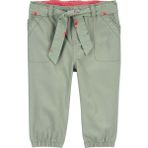 Oshkosh Kız Bebek Pantolon - Yeşil - 9 Ay - Klasik