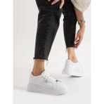 Osim Beyaz Hakiki Deri Bağcıklı Kadın Sneakers