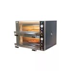 OSİMO Çift Katlı Elektrikli Pizza ve Lahmacun Fırını | 8 Pizza Kapasitesi | 8x25cm | 220V & 380V Uyumlu