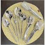 Osiris Silver Model (8 Parça) 5 Li Sos 3 Lü Maşa Seti (Ürün 4 mm Kalınlık) Çelik 18/10 - Gold - Gümüş