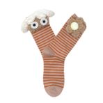 osiuujkw Komik Çorap Seti, Çoraplar, El Ele Yumuşak Dayanıklı, Erkekler, Kadınlar, Arkadaşlar, Partnerler ve Çocuklar için uygundur, kayısı çubuğu, tek beden herkese uyar