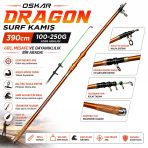 Oskar Dragon 390Cm Surf Kamış 100-250G