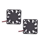 OSKOE 4010 DC 24V Cooling Fan, PBT Plastic DC Crossflow Fan for 3D Printer, 2Pcs 1.6x1.6x0.4inch Oiled Bearing Fans, Light & Silent