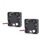 OSKOE 4010 DC 5V Cooling Fan, PBT Plastic DC Crossflow Fan for 3D Printer, 2Pcs 1.6x1.6x0.4inch Oiled Bearing Fans, Light & Silent