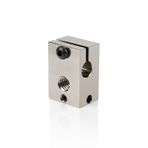 OSKOE E3D V6 Sıcak Uçlu Ekstruder için Isıtıcı Bloğu, PT100 ile Uyumlu, Yüksek Sıcaklık Aksesuarı, Alüminyum/Pirinç/Bakır kaplama (Size : Nickel Plating)