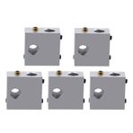 OSKOE MK7 MK8 Isıtıcı Blok, Extruder 3D Yazıcı Parçaları, Hotend için Özel, Alüminyum Aksesuar, Ölçü 20x20x10mm (5 adet) (Size : New)