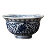 OSKOE Retro Mavi ve Beyaz Porselen Çay Fincanı Kişisel Meditasyon Fincan Büyük Seramik Çay Kase Ana Fincan El Yapımı Çay Seti Aksesuarları 130 ml (Color : 01)