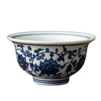 OSKOE Retro Mavi ve Beyaz Porselen Çay Fincanı Kişisel Meditasyon Fincan Büyük Seramik Çay Kase Ana Fincan El Yapımı Çay Seti Aksesuarları 130 ml (Color : 06)