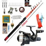 Oslo Dolphin 210CM 50-150GR Oskar CB640 Tam Takım Çocuk Olta Takımı Seti - Çok Renkli