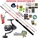 Oslo Okuma Rv-65 Revenger Kendo 165cm 100-250gr Profesyonel Tatlı Su Tekne ve Bot Olta Takımı Seti