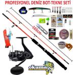 Oslo Okuma Wave Power 6000 165cm 100-250gr Kendo Holiday Boat Profesyonel Deniz Tekne ve Bot Olta Takımı Seti