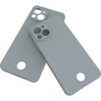 Osm Gsm Reeder S23 Pro Max Kılıf Kamera Korumalı Silikon Rubber Arka Kapak - Gri
