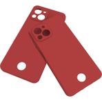 Osm Gsm Reeder S23 Pro Max Kılıf Kamera Korumalı Silikon Rubber Arka Kapak - Kırmızı
