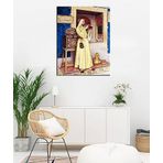 Osman Hamdi Bey Ab-ı Hayat Çeşmesi Tablosu Diğer Temalar: Kaplumbağa Terbiyecisi Halı Satıcısı Ayasofya Cami Osmanlı Abdülhamit Türk Fatih Sultan Mehmet İstanbul Klasik Van Gogh 60x40 no-6893
