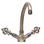 Osmanlı Antik Kuğu Eviye Lavabo Bataryası (Lüx, %100Pirinç)