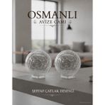 Osmanlı Avize Camı 2 Adet - 00-Beyaz