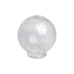 Osmanlı Avize Camı, Şeffaf Büyük Çatlak Desenli Cam Globe, E27 Duy Uyumlu, 20 cm Çap