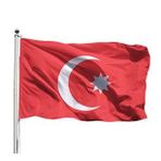 Osmanlı Bayrağı 150x225 Tek Kat Raşel