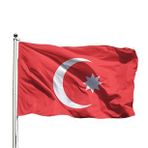 Osmanlı Bayrağı 70x105 Tek Kat Raşel