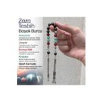 OSMANLI DEĞERLİ TAŞ Başak Burcu Zaza Tesbih Doğal Taş Amazonit, Jasper, Kırmızı Akik, Krizokol, Siyah Turmalin