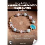 Osmanlı Değerli Taş Sertifikalı Akuamarin-Labradorit-Pembe Kuvars Doğal Taş Altın Kaplama Boğaz Çakra Bileklik Odt128