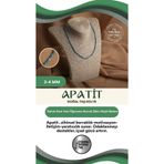 Osmanlı Değerli Taş Sertifikalı Apatit 3-4 Mm Fasetli Kesim Doğal Taş Kolye