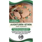 Osmanlı Değerli Taş Sertifikalı Aventurin, Sitrin Ve Zirkon Aparat Doğal Taş Makrome Ayarlanabilir Bileklik (6 Mm)