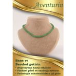 Osmanlı Değerli Taş Sertifikalı Aventurin Yeşil 6Mm Kolye(Düğümsüz)