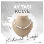 Osmanlı Değerli Taş Sertifikalı Aytaşı Doğaltaş Kolye 8 Mm, M509