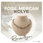 Osmanlı Değerli Taş Sertifikalı Fosil Mercan Doğaltaş Kolye 8 Mm, M516