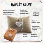 Osmanlı Değerli Taş Sertifikalı Havlit Kalpli Kolye Ucu (Gümüş Zincir Hediye)