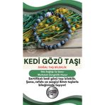Osmanlı Değerli Taş Sertifikalı Kedi Gözü Taşı Doğal Taş Bileklik- 8 Mm B185
