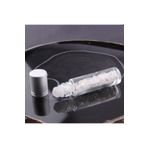 OSMANLI DEĞERLİ TAŞ Sertifikalı Kristal Kuvars Doğal Taş Yüz Ve Cilt Esans Ve Yağ Şişesi - 10 Ml, 8 Cm Metal Kapak